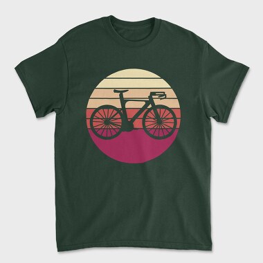 Bike Silhouette Retro Sunset, Tricou Barbati (Unisex)