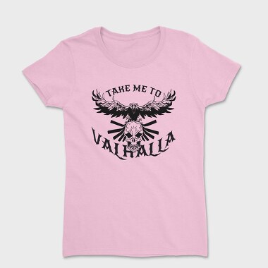 Bird Flying On Skull Crow Front, Tricou Femei