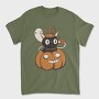 Black Cat Inside Pumpkin, Tricou Barbati (Unisex)