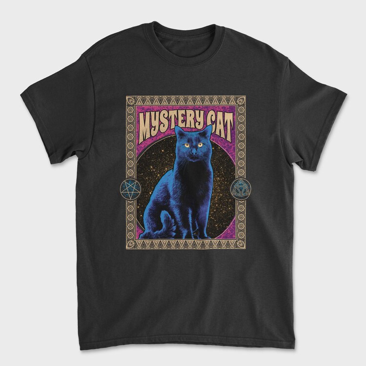 Black Cat Mystery, Tricou Barbati (Unisex)
