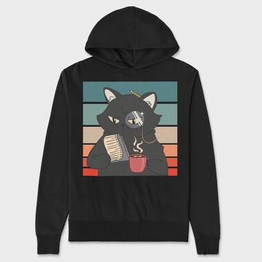 Black Cat, Hanorac Oversize Barbati (Unisex)