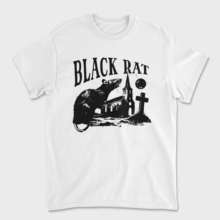 Black Rat Gothic Rodent, Tricou Barbati (Unisex)