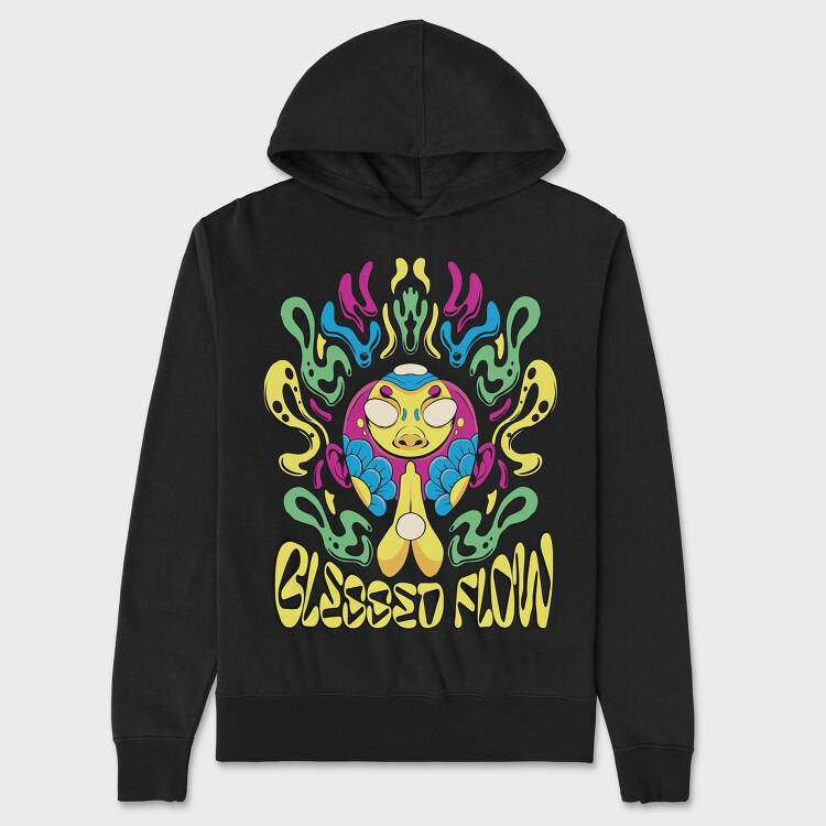 Blessed Flow Psychedelic, Hanorac Oversize Barbati (Unisex)