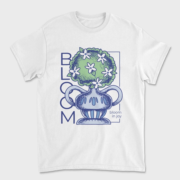 Bloom In Joy Plant Vase 08, Tricou Barbati (Unisex)