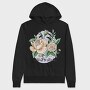 Bloom Rose Bouquet, Hanorac Oversize Barbati (Unisex)