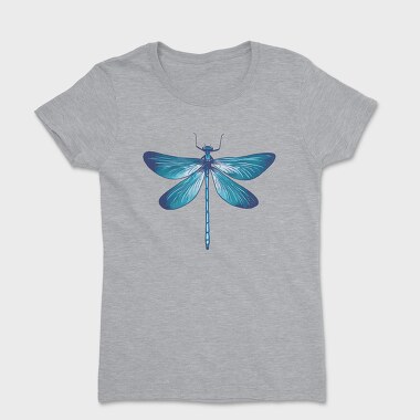 Blue Dragonfly Realistic, Tricou Femei