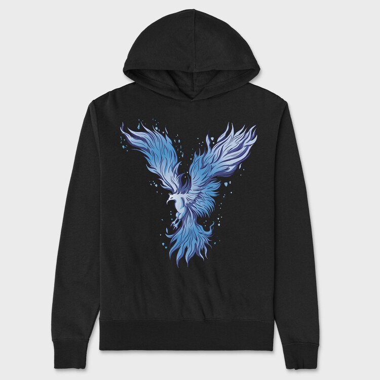 Blue Phoenix, Hanorac Oversize Barbati (Unisex)