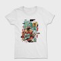 Blues Musician Abstract Music, Tricou Femei