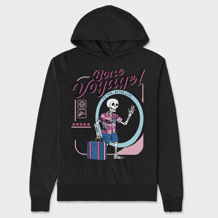 Bone Voyage Trend, Hanorac Oversize Barbati (Unisex)
