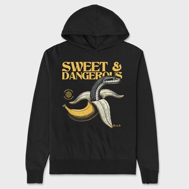 Dangerous Snake Banana Trend, Hanorac Oversize Barbati (Unisex)