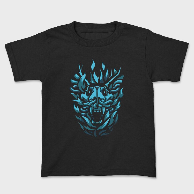 Dark Creature Demon Animal Head Darkness, Tricou Copii