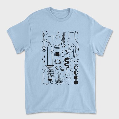 Dark Magic Elements, Tricou Barbati (Unisex)