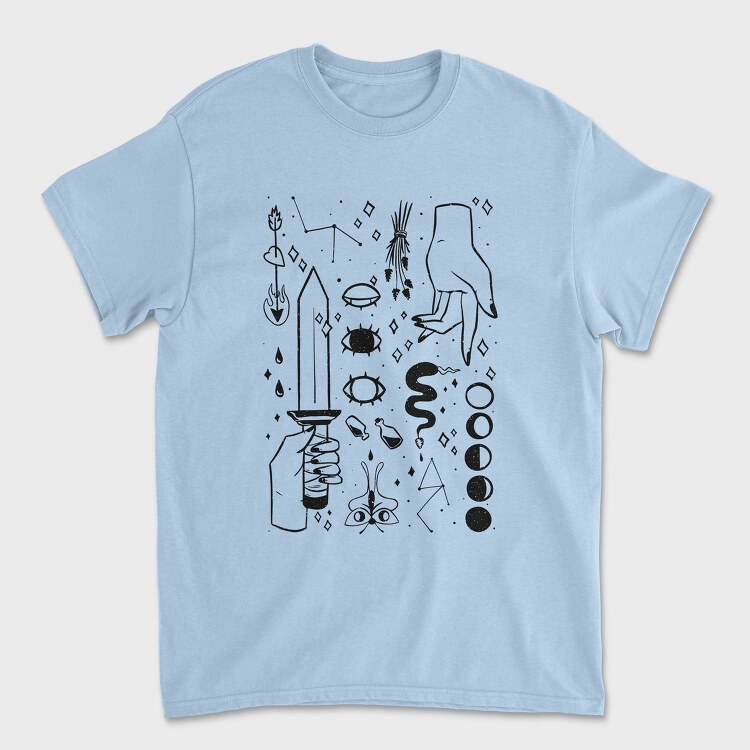 Dark Magic Elements, Tricou Barbati (Unisex)