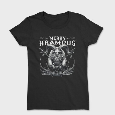 Dark Merry Krampus Portrait Trend, Tricou Femei