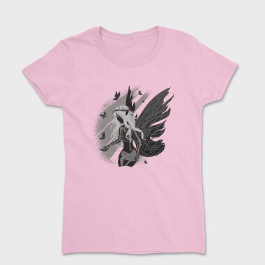 Dark Skeleton Fairy Fantasy Grunge, Tricou Femei