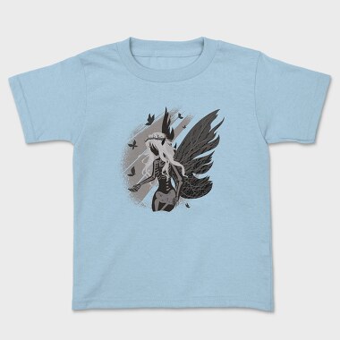 Dark Skeleton Fairy Fantasy Grunge, Tricou Copii