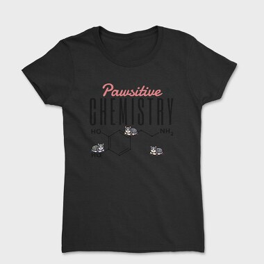 Chemistry Cat Pun Pawsative, Tricou Femei