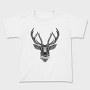 Deer Illustration With Text, Tricou Copii