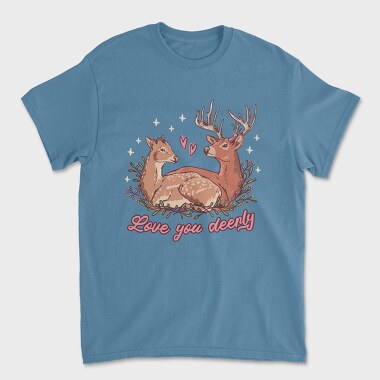 Deer In Love Valentine, Tricou Barbati (Unisex)