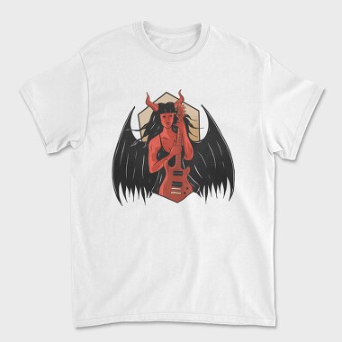 Demon With Guitar, Tricou Barbati (Unisex)