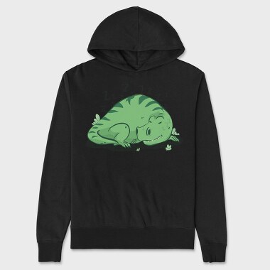 Dinosaur Sleeping T Rex, Hanorac Oversize Barbati (Unisex)