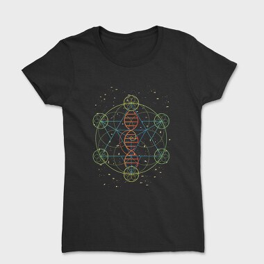 Dna Geometric Flower Of Life, Tricou Femei