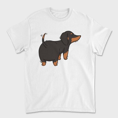 Dachshund Dog, Tricou Barbati (Unisex)