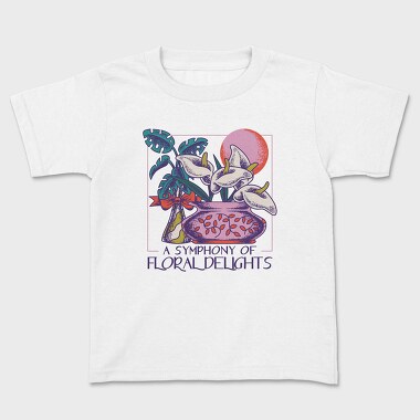 Flower Vase And Plants Tote, Tricou Copii