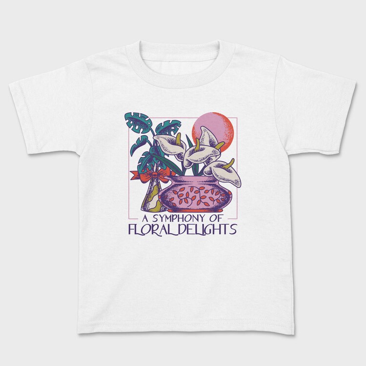 Flower Vase And Plants Tote, Tricou Copii