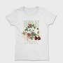 Flowers And Leaves Nature Cottagecore Herbology, Tricou Femei
