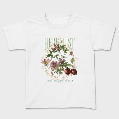 Flowers And Leaves Nature Cottagecore Herbology, Tricou Copii