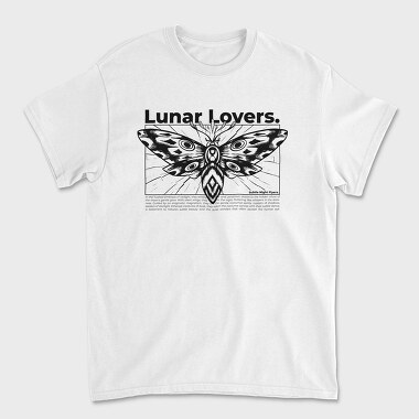 Flying Moth Lunar Lovers Tote, Tricou Barbati (Unisex)