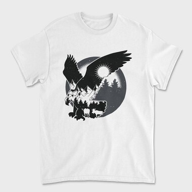 Forest Eagle, Tricou Barbati (Unisex)