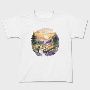 Forest Landscape Trees, Tricou Copii