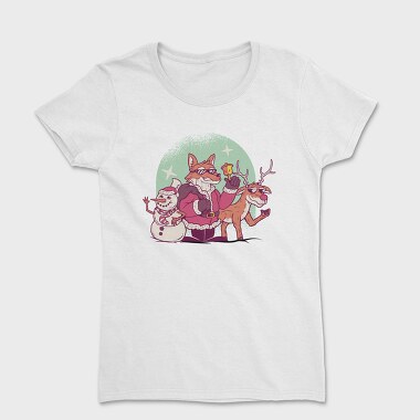 Fox Santa Christmas, Tricou Femei