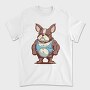 French Bulldog Cartoon Bodybuilder, Tricou Barbati (Unisex)