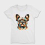 French Bulldog Geometric Bulldog, Tricou Femei