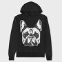 French Bulldog, Hanorac Oversize Barbati (Unisex)