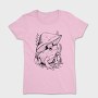 Frog And Mushroom Hand Drawn, Tricou Femei