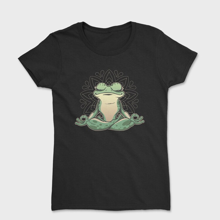 Frog Doing Yoga, Tricou Femei