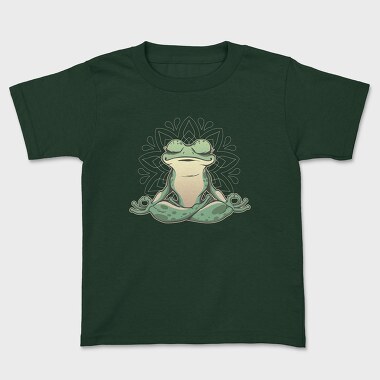 Frog Doing Yoga, Tricou Copii