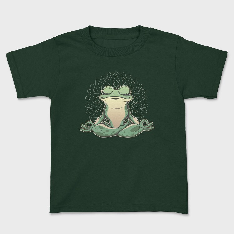 Frog Doing Yoga, Tricou Copii