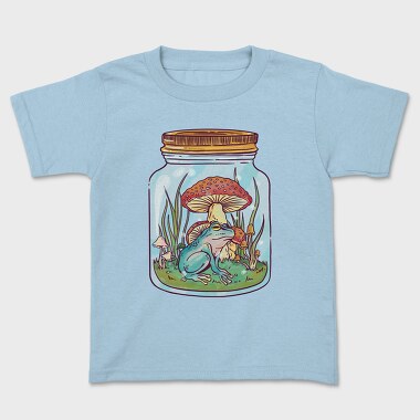 Frog In Mason Jar Nature, Tricou Copii