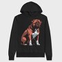 Bordeaux Mastiff Dog, Hanorac Oversize Barbati (Unisex)