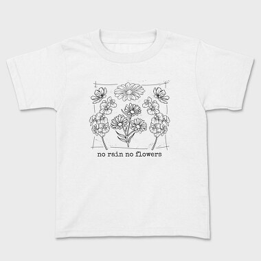 Botanical Flowers Vintage, Tricou Copii
