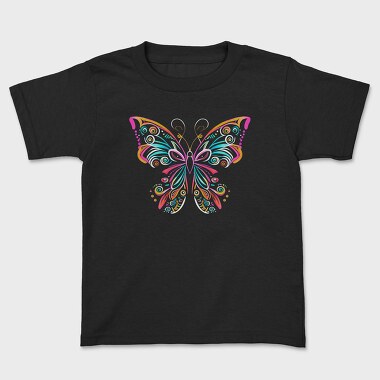 Bright Colored Butterfly Colorful, Tricou Copii