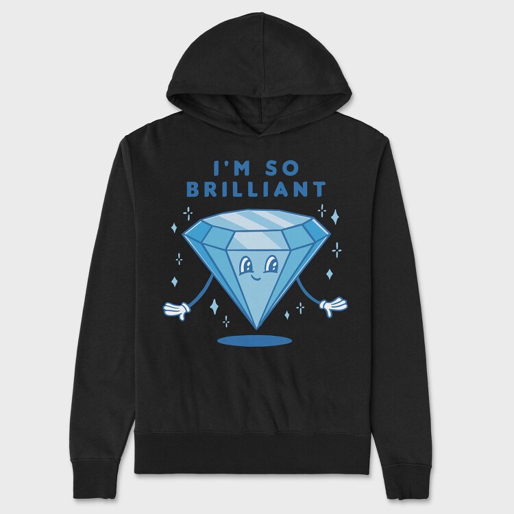 Brilliant Diamond I M So Brilliant Nc, Hanorac Oversize Barbati (Unisex)