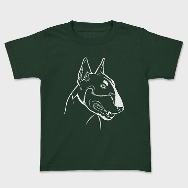 Bull Terrier Chalkboard, Tricou Copii