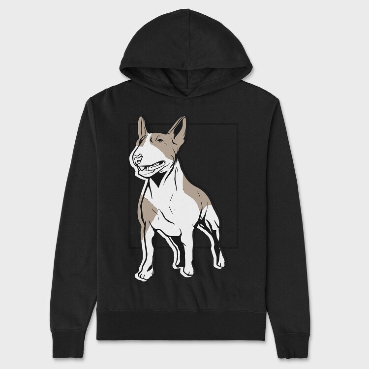 Bull Terrier Linear, Hanorac Oversize Barbati (Unisex)