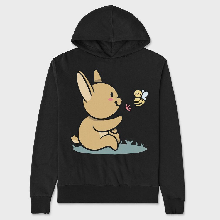 Bunny And Bee Request, Hanorac Oversize Barbati (Unisex)